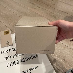 Hi Star Golden Goose that have a blue Star with a gold glitter back. Size 36 (6)